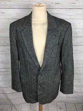 Men's Vintage Tweed Jacket - 42R - Grey - Great Condition