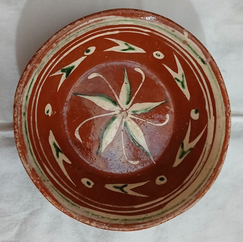 Vintage mexican redware folk - mexican,