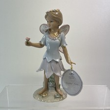 Annie Rowe Rosebud Faerie Fairy Porcelain Figurine The Leonardo Collection 7.5"