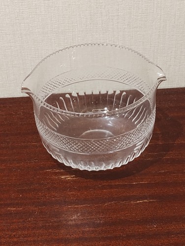 Antique cut glass wine rinser