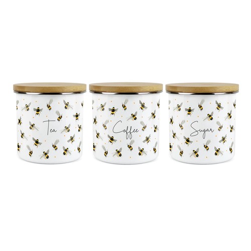 Tea coffee sugar canister - tea/coffee/sugar,