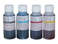 4 Colour Edible Ink Set for
