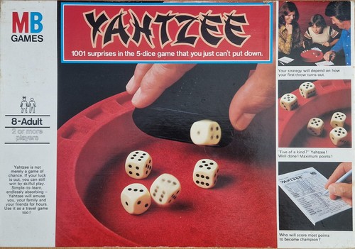 Games vintage 1976 yahtzee - mb,
