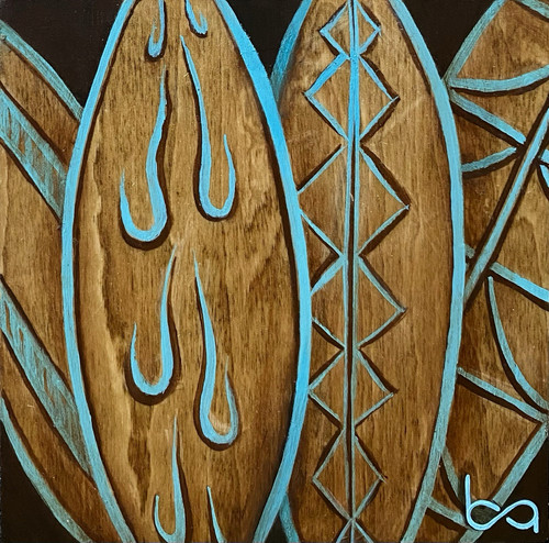 Surfboard original painting - surfboard,