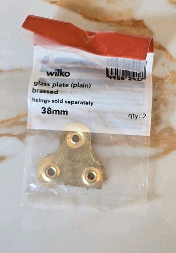 Glass plates wilko brass - wilko,