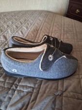 Pavers Ladies Grey Slippers – 6  Size] – Unworn, Cosy & Comfortable
