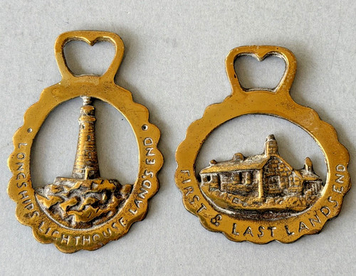 Vintage horse brasses lands - horse,