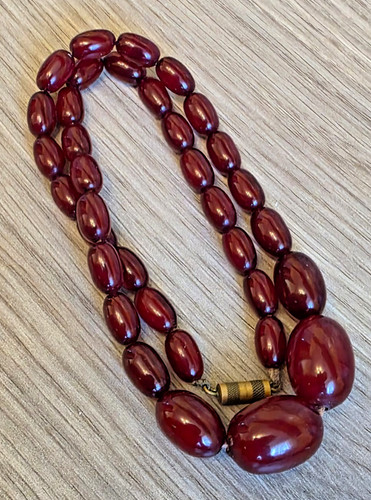 Art deco cherry amber - art,