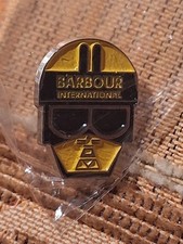 Barbour International Motorcycle Helmet Pin Badge