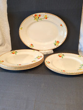 PART SET OF VINTAGE * ROYAL STAFFORDSHIRE A.J.WILKINSON *  DINNER/SERVING PLATES