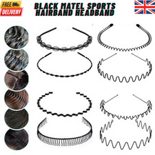 BLACK METAL SPORTS HAIRBAND