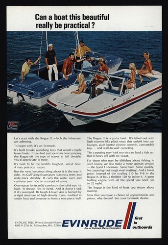 1969 evinrude rouge sport - evinrude, ii