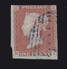 GB QV 1841 SG8 1d Penny Red