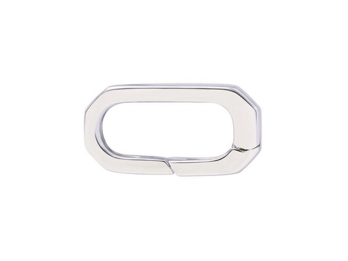 Sterling silver round - silver, round/oval