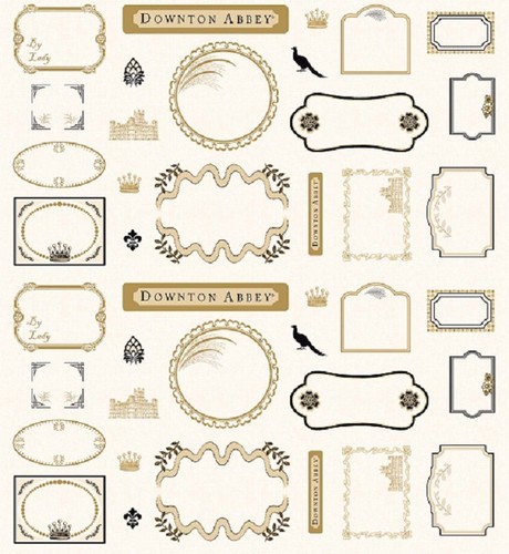 Downton abbey quilt labels - downton,