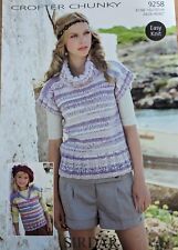 Sirdar Crofter Chunky Pattern 9258 Tops FURTHER REDUCED TO  £2.00