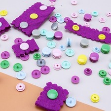 12mm Press Button Fasteners Colored Studs Button for Baby Clothing Diaper Bibs