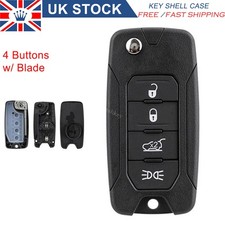 4 Buttons Flip Key Fob Case