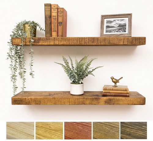 Rustic chunky floating - chunky, shelf