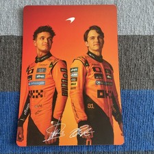 McLaren F1 2025 driver card Lando Norris Oscar Piastri (printed autographs)