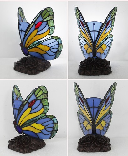 Tiffany stained glass table - glass,