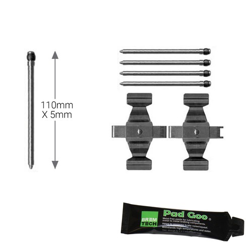 Front brake pad pin - pad,