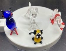 Miniature Glass Animals Figurines, Small, Glass Blowing Technique, Unique Design