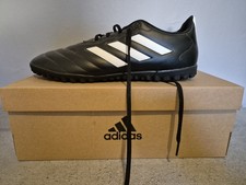 adidas Goletto VIII Turf Mens Football Boots Black Shoes Sneakers 3 Stripes