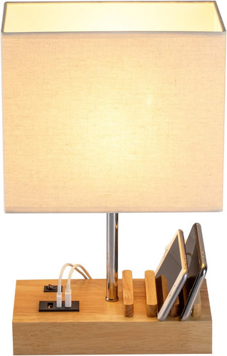 Usb bedside table lamp - usb, lamp,