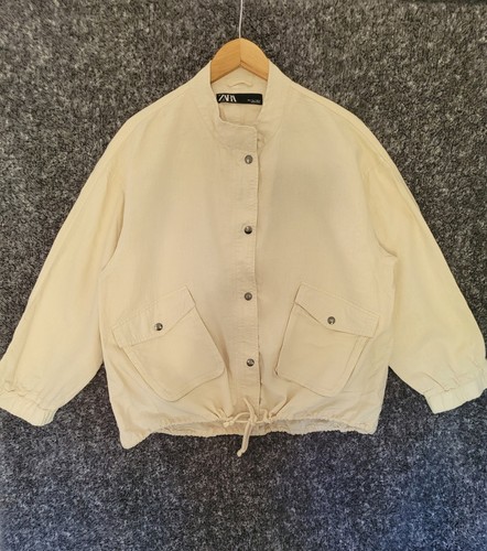 Zara womens cream linen - cream,