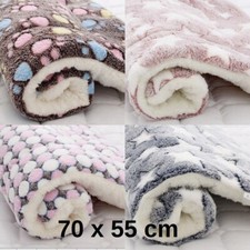 Pet Blanket Cat Dog Bed Cushion Kennel Mattress Soft Crate Mat Washable  70x55cm