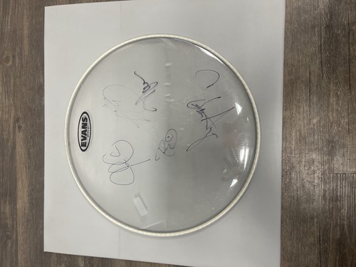 Journey autographed drum head - autographed,