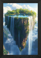Floating Island with Waterfall