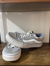 Baby Blue And White Vans Size 5.5UK