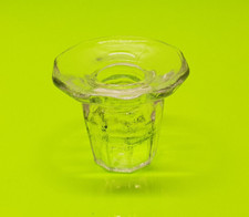 Vintage faceted glass inkwell - vintage,