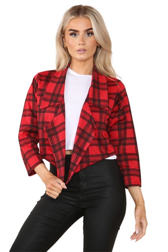 Ladies cropped style waterfall - style,