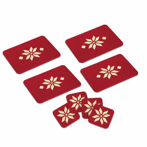 Set nordic placemats and - 4,