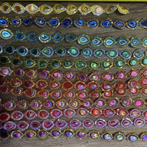 Multi colorful sequined - colorful,