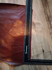XL Large Quality Italian Red/ Brown Soft Thick Leather Piece 4 Crafts Projects