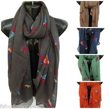 HUMMINGBIRD SWALLOW BIRDS PRINT FASHION LADIES SCARF SHAWL SARONG 185cm x 95cm