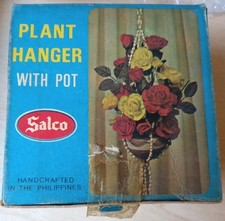 Retro Shell Hanging Planter, Plant Hanger With Clay Pot & Shell Hanger, Salco