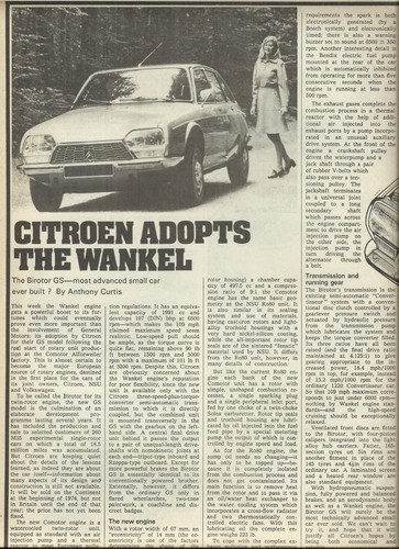 Citroen birotor wankel - citroen,