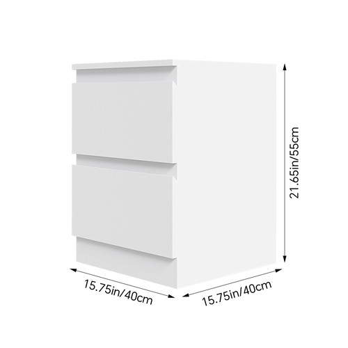 White wooden nightstand with - wooden,