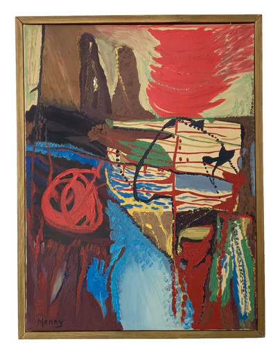 Abstract vintage oil - abstract, paintings