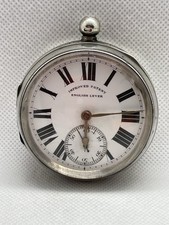 Max Cohen English Heavy Solid Silver Pocket Watch For repair. 164g Chester 1901