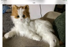 FurReal Friends Large Lulu Ginger White Cat Interactive Toy Hasbro