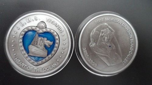 Titanic silver coin with - titanic,