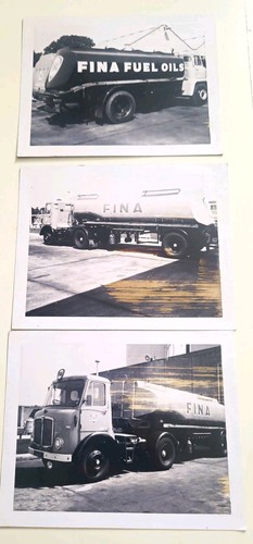 Vintage fina fuel tanker - vintage,