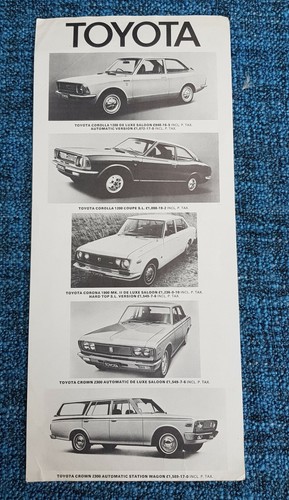Toyota 1970 sales brochure - toyota, 1970/71