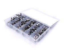 BIKETEK 160PC MOTORCYCLE FAIRING BOLT KIT M5 / M6 METRIC BOLTS AND WASHERS